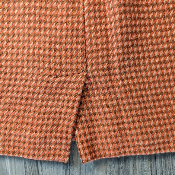 Vintage Orange Wool Skirt - 27in wide - Picture 4 of 5